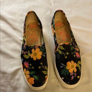 Keds Women's Black Floral Slip-On Sneakers